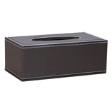 Maxbell PU Faux Leather Tissue Box Cover Napkin Paper Holder Case for Home Coffee