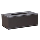 Maxbell PU Faux Leather Tissue Box Cover Napkin Paper Holder Case for Home Coffee