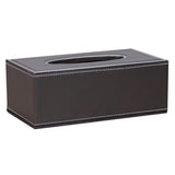 Maxbell PU Faux Leather Tissue Box Cover Napkin Paper Holder Case for Home Coffee
