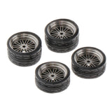 Maxbell 1:64 Scale 11mm Wheel Rubber Tires for Matchbox Cars Vehicles Parts B3