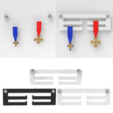 Maxbell Medals Hanger Holder Display Rack 3 Tier 30x10cm Holds Many Medals White