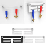 Maxbell Medals Hanger Holder Display Rack 3 Tier 30x10cm Holds Many Medals White