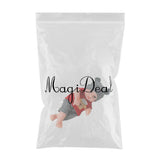 Maxbell 10 inch Real Lifelike Reborn Boy Doll Silicone Newborn Baby Dolls Boy Black