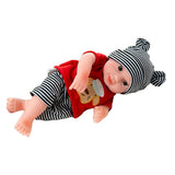 Maxbell 10 inch Real Lifelike Reborn Boy Doll Silicone Newborn Baby Dolls Boy Black
