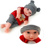 Maxbell 10 inch Real Lifelike Reborn Boy Doll Silicone Newborn Baby Dolls Boy Black