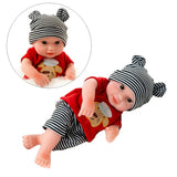 Maxbell 10 inch Real Lifelike Reborn Boy Doll Silicone Newborn Baby Dolls Boy Black