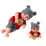 Maxbell 10 inch Real Lifelike Reborn Boy Doll Silicone Newborn Baby Dolls Boy Black