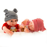 Maxbell 10 inch Real Lifelike Reborn Boy Doll Silicone Newborn Baby Dolls Boy Black