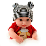 Maxbell 10 inch Real Lifelike Reborn Boy Doll Silicone Newborn Baby Dolls Boy Black