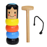 Maxbell Unbreakable Immortal Wooden Man Magic toy Stubborn tumbler Stage Trick Props