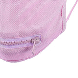 Anti Dust Mouth Covers Reusable and Washable Zipper Face Cover Pink