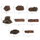 Maxbell Plastic Stone Tree Trunks Fake Rock Model Diorama Dinosaur Accessories