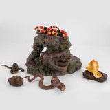 Maxbell Plastic Stone Tree Trunks Fake Rock Model Diorama Dinosaur Accessories