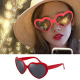 Special Effects Heart Shaped Sunglasses Love Fashion Eyewear for Party Red