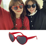 Special Effects Heart Shaped Sunglasses Love Fashion Eyewear for Party Red