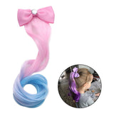 Child Bowknot Elastic Hair Band Hair Accs Girls Headdress Kids Wig Headband Style1