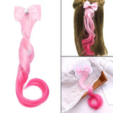 Child Bowknot Elastic Hair Band Hair Accs Girls Headdress Kids Wig Headband Style3