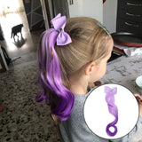 Child Bowknot Elastic Hair Band Hair Accs Girls Headdress Kids Wig Headband Style4