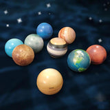 9Pcs Portable Colorful Early Education Soft Planet Bouncy Ball for Kids