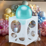 11 Holes Plastic Collapsible Balloon Sizer Box for Birthday Wedding Party