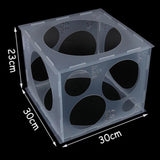 11 Holes Plastic Collapsible Balloon Sizer Box for Birthday Wedding Party
