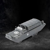Maxbell 1PC 4D 1:72 Assemble Amphibious Vehicle Kits Sand Table Playset for Tabletop with Canopy