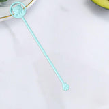 Maxbell Silicone Stir Stick Temperature Sensing BPA Free Mixer Stick for Chocolate blue