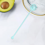 Maxbell Silicone Stir Stick Temperature Sensing BPA Free Mixer Stick for Chocolate blue