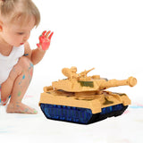 Maxbell Universal Electric Tank Toy Birthday Gifts Battery Powered for Children Yellow