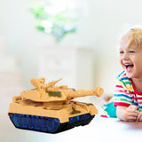Maxbell Universal Electric Tank Toy Birthday Gifts Battery Powered for Children Yellow