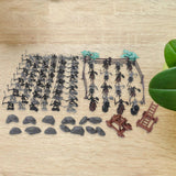 Maxbell 122Pcs Medieval Soldiers Model Swordman Warriors Sword and Shield Gift