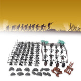 Maxbell 122Pcs Medieval Soldiers Model Swordman Warriors Sword and Shield Gift