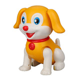 Maxbell Novelty Electronic Interactive Pet Dog with LED and Sound for Kids Puppy Toy Yellow