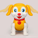 Maxbell Novelty Electronic Interactive Pet Dog with LED and Sound for Kids Puppy Toy Yellow
