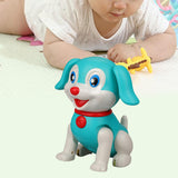 Maxbell Novelty Electronic Interactive Pet Dog with LED and Sound for Kids Puppy Toy Blue