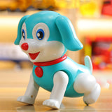 Maxbell Novelty Electronic Interactive Pet Dog with LED and Sound for Kids Puppy Toy Blue