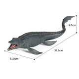 Maxbell Realistic Mosasaurus Figures for Party Favors Desktop Decor Collection 37.5x11.5x6.5cm