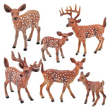 Maxbell 6-Pack Animal Reindeer Model Figures for Teaching Prop Party Supplies