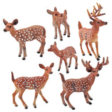 Maxbell 6-Pack Animal Reindeer Model Figures for Teaching Prop Party Supplies