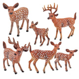 Maxbell 6-Pack Animal Reindeer Model Figures for Teaching Prop Party Supplies