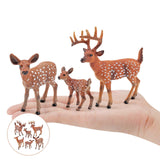 Maxbell 6-Pack Animal Reindeer Model Figures for Teaching Prop Party Supplies