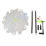 Maxbell Whirl Reflective Pinwheel Wind Spinner Sparkly Silver for Farm Garden Yard