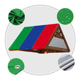 Maxbell Waterproof Swing Set Replacement Tarp Roof Tent Sunshade Green Beige Red
