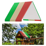 Maxbell Waterproof Swing Set Replacement Tarp Roof Tent Sunshade Green Beige Red