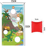 Maxbell Dinosaur Throwing Game Banner Kit Camping Game for Indoor Gifts