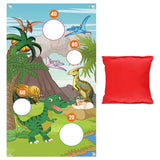 Maxbell Dinosaur Throwing Game Banner Kit Camping Game for Indoor Gifts