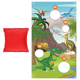 Maxbell Dinosaur Throwing Game Banner Kit Camping Game for Indoor Gifts