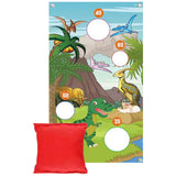 Maxbell Dinosaur Throwing Game Banner Kit Camping Game for Indoor Gifts
