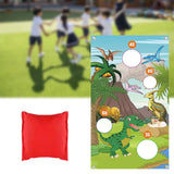 Maxbell Dinosaur Throwing Game Banner Kit Camping Game for Indoor Gifts