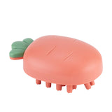 Maxbell Silicone Scalp Massage Comb Head Scrubber Hair Care Tool for Kids Pink